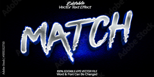 Match  Vector Text Effect Editable Alphabet Sport Football Game Soccer Score  Goal
