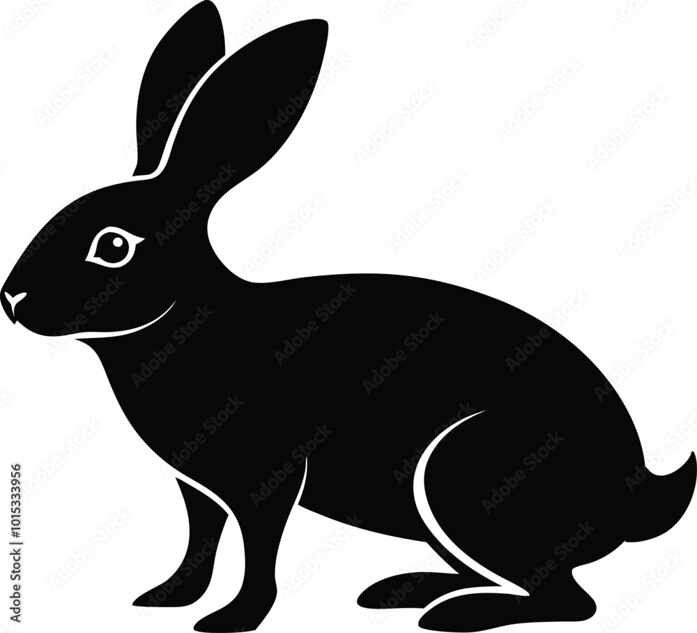 Rabbit silhouette vector art .eps Rabbit silhouette vector art .eps
