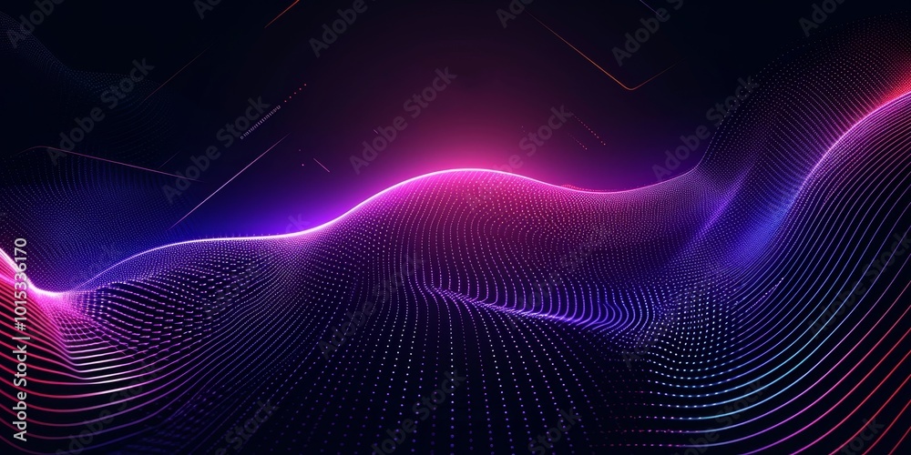 Dark gradient abstract background. Glowing circle lines design. Modern shiny wave lines. Futuristic technology concept. Suit for poster, banner, brochure, business, cover, presentation, Generative AI Dark gradient abstract background. Glowing circle lines design. Modern shiny wave lines. Futuristic technology concept. Suit for poster, banner, brochure, business, cover, presentation, Generative AI