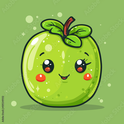 Cute Cartoon vegetable icon character simple vector illustration