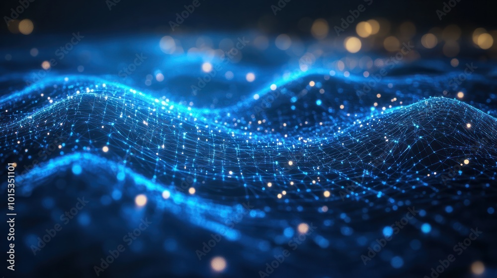 Blue light Abstract digital data network connection futuristic technology business looping animation footage video background Blue light Abstract digital data network connection futuristic technology business looping animation footage video background