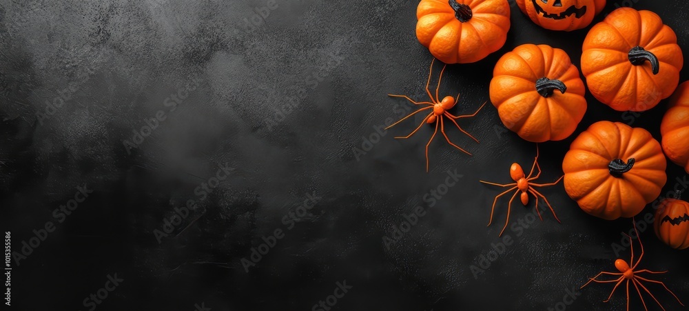 A simple yet spooky Halloween party invitation with bold lettering on a black chalkboard background A simple yet spooky Halloween party invitation with bold lettering on a black chalkboard background