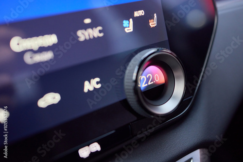 The car dashboards climate control is essential for driver comfort and convenience photo