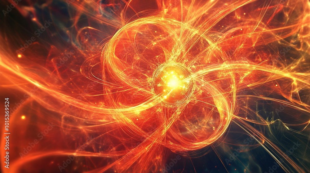 Abstract representation of energy and motion. Abstract representation of energy and motion.