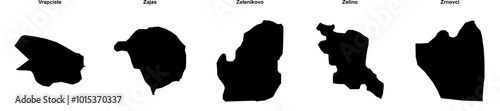 Vrapciste, Zajas, Zelenikovo, Zelino, Zrnovci outline maps