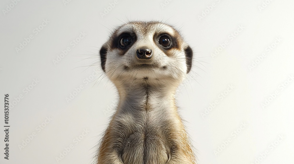 Φωτογραφία A photo of a meerkat's face, with one eye open and a paw on the ground, taken