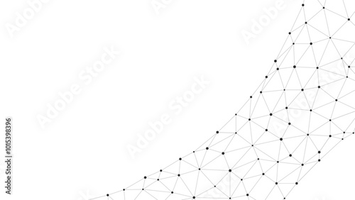 Technology abstract background. Abstract Plexus mesh geometric background. Triangles connected by lines. Minimalist mesh backdrop. Abstract polygonal shape.