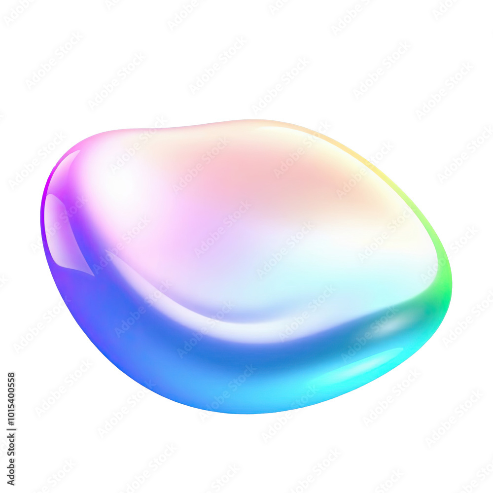 Semi-Transparent 3D Blob Glowing with Rainbow Tones on Gray Backdrop Semi-Transparent 3D Blob Glowing with Rainbow Tones on Gray Backdrop