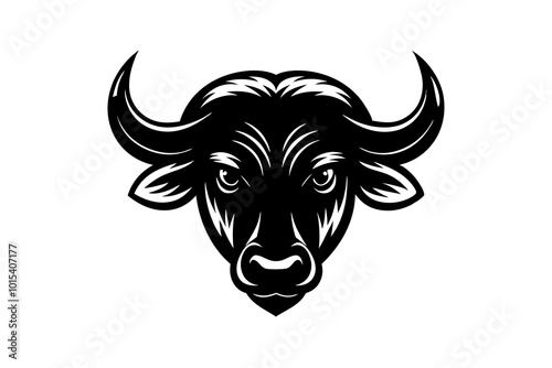 buffalo head logo vector illustration