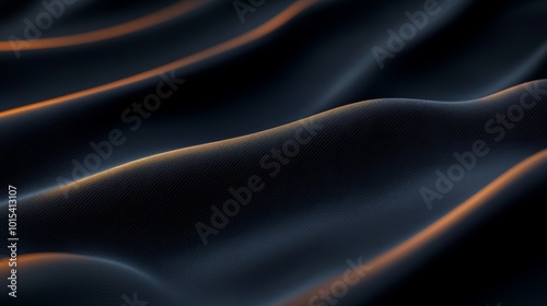 A sleek logo design showcases golden metallic tones, embossed gracefully on a dark navy background. The soft lighting enhances texture and depth, ideal for luxurious branding concepts