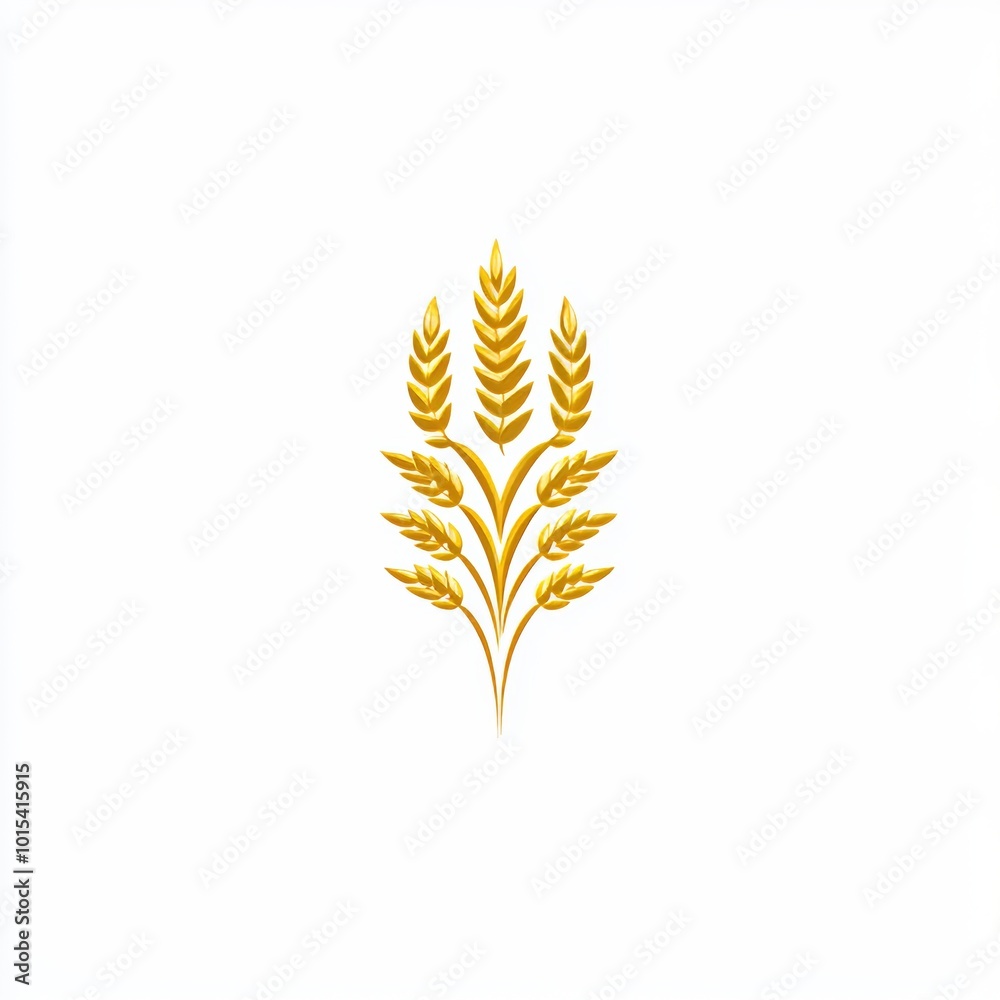The paddy rice premium organic natural product banner logo is modern in design The paddy rice premium organic natural product banner logo is modern in design