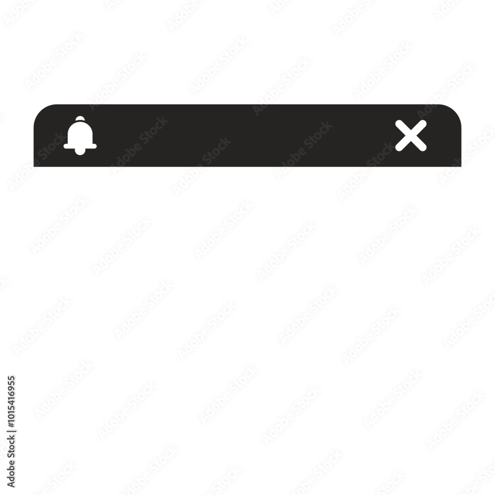 Fototapeta premium notification pop up