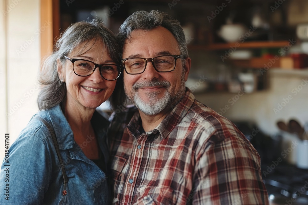 Hugging retired couple indoors. High quality photo. Hugging retired couple indoors. High quality photo.