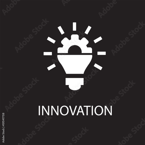 Innovation icon. Simple element from digital disruption collection. Filled Innovation icon for templates, infographics