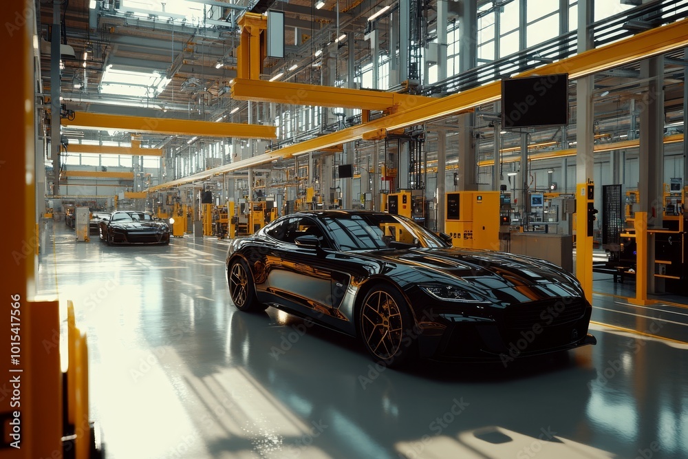 Within a modern manufacturing facility, machines and production lines can be found Within a modern manufacturing facility, machines and production lines can be found