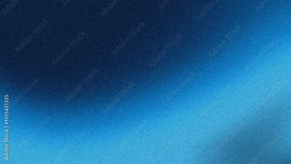 Abstract blue gradient background grainy texture. Wallpaper. Horizontal blue gradient. Suitable for banner, poster, header, flyer, etc.
