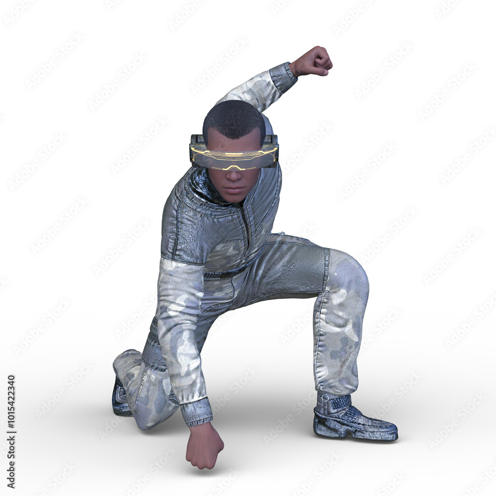 サイバーマン　3DCGレンダリング