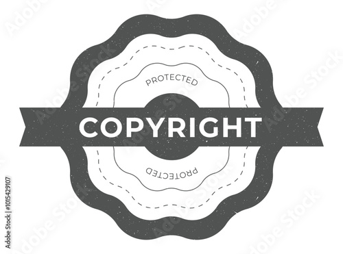  Original copyright rubber seal stamp set design