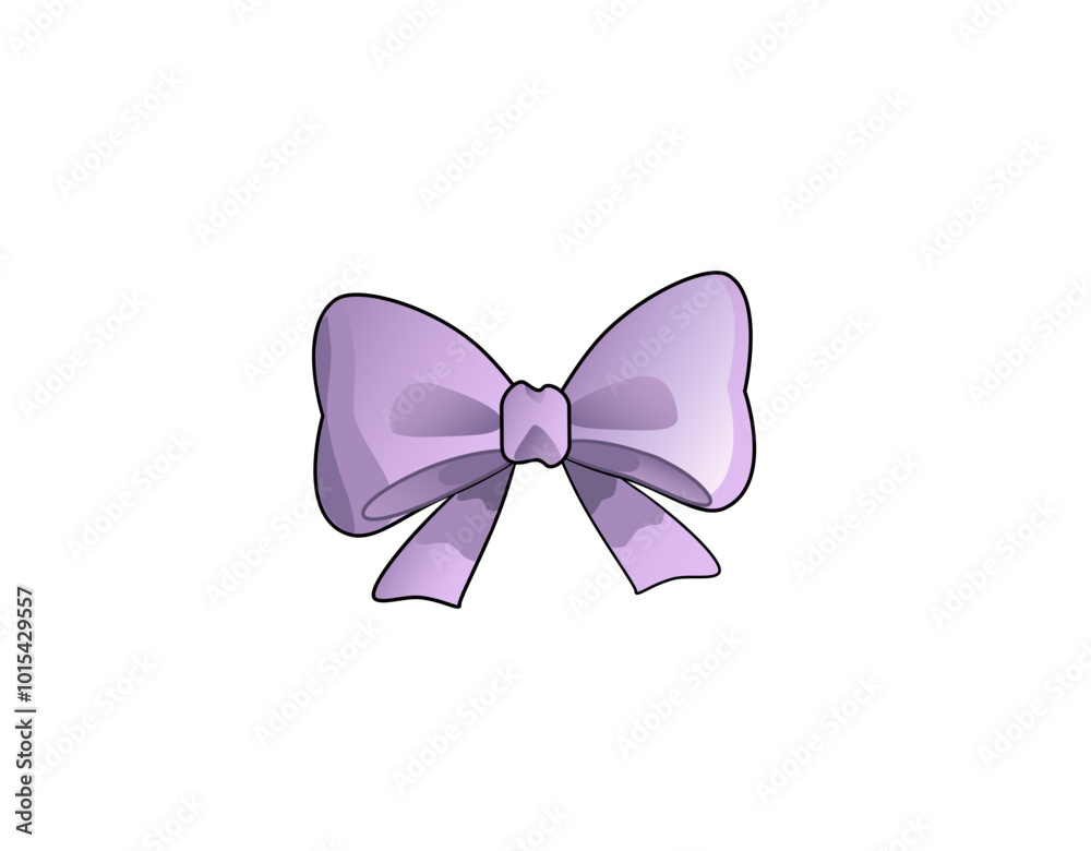 Purple bow