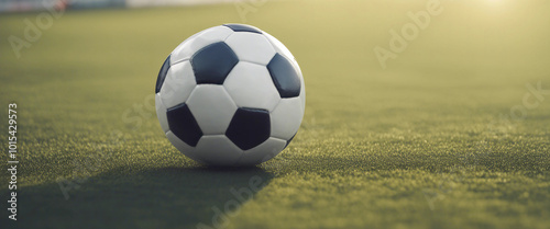 Soccer ball Football isolated on white background full depth of field