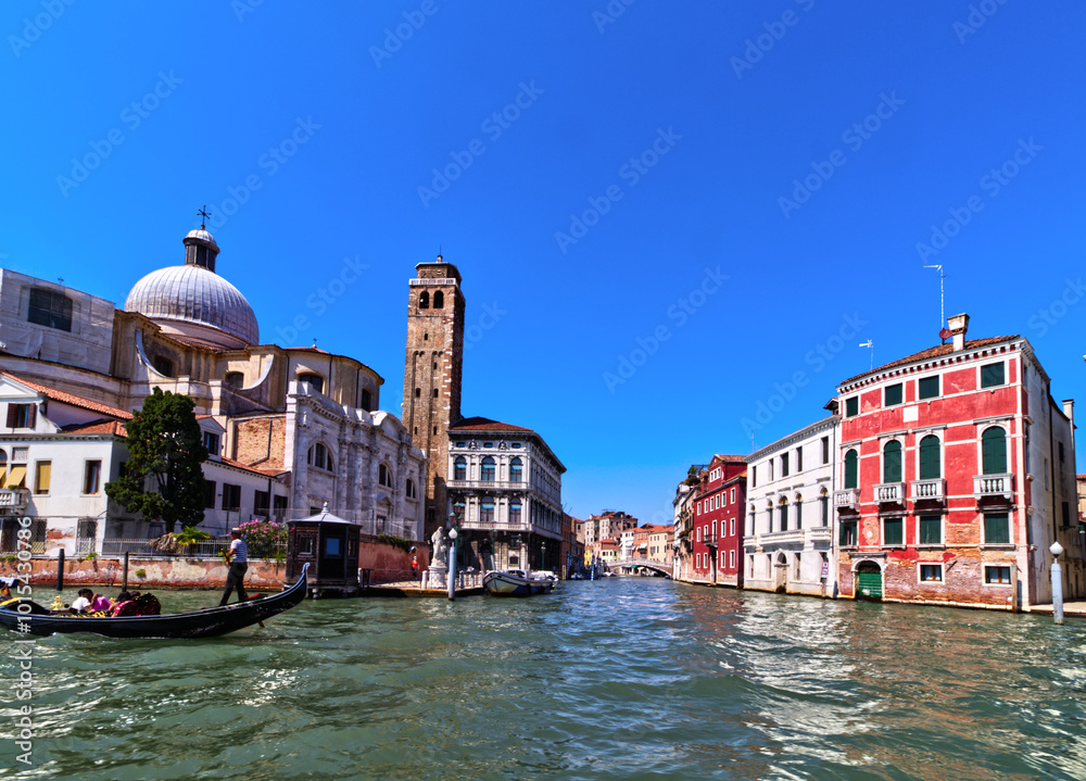 Canals connected with other canals, Venice, Italy