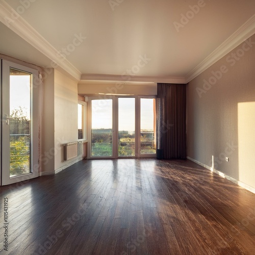 Wallpaper Mural interiors on a new house, AI generated Torontodigital.ca