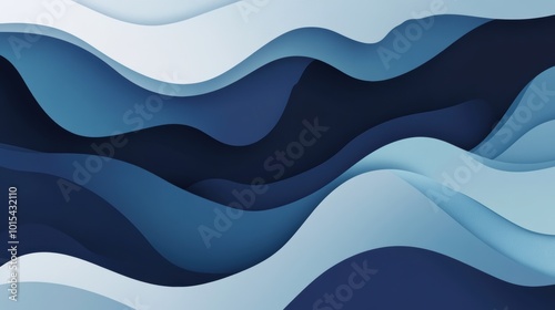 Abstract curves illustration flat vector of sea tide. Background.