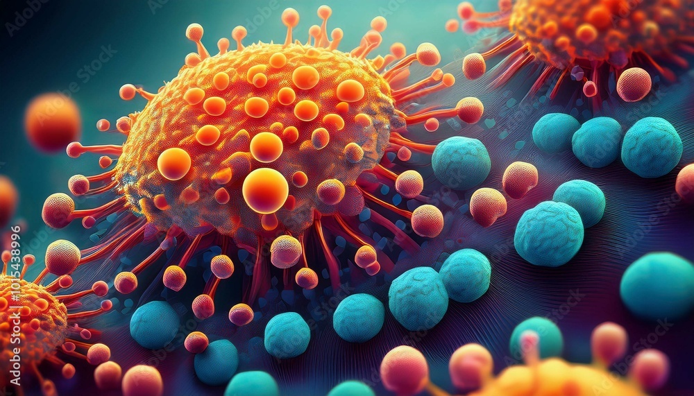 3d rendered illustration of a virus 3d rendered illustration of a virus