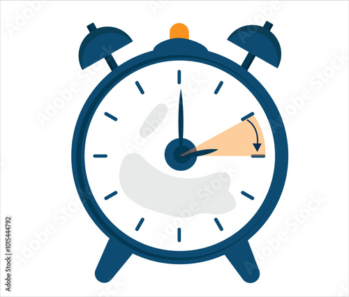 Daylight Saving Time clock change icon set. Spring forward, fall back dst icons vector illustration