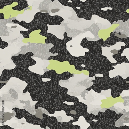 Neon Urban Hunting Camo, Seamless Pattern Camouflage