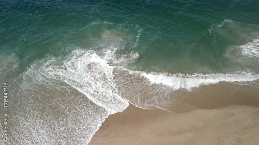 Drone Video of a Sandy Beqch in Todos Santos
