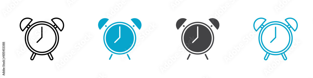 alarm clock icon set vector art alarm clock icon set vector art