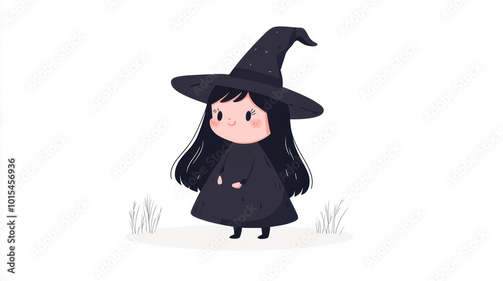 Cartoon character of witch. Halloween decoration elements. Cartoon character of witch. Halloween decoration elements.