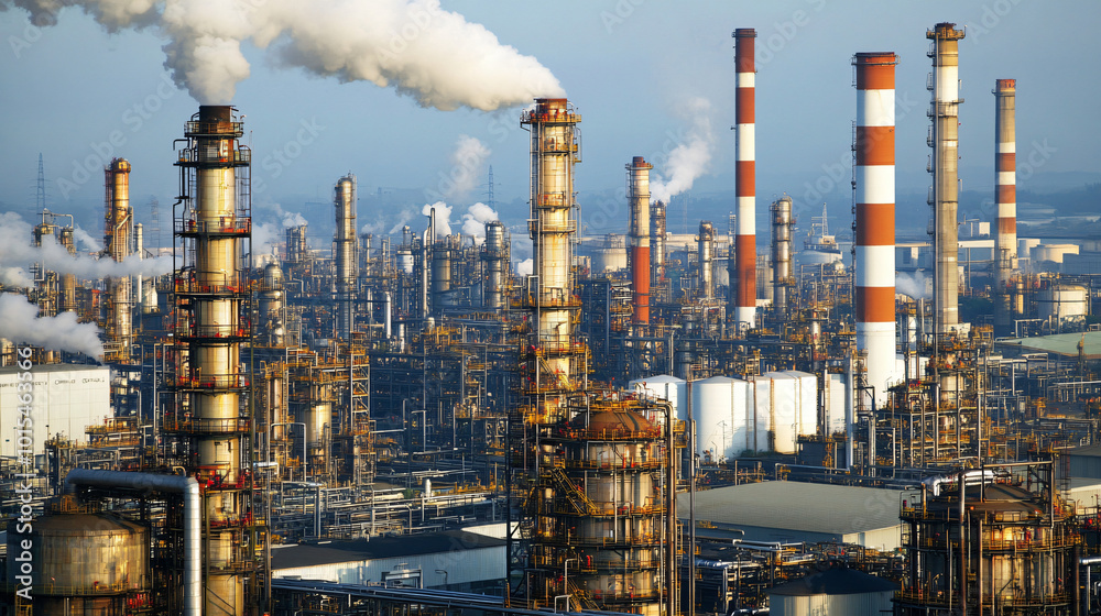Fototapeta premium An analysis of the global supply chain in the mining industry.