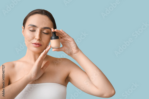 Young woman with makeup fou...