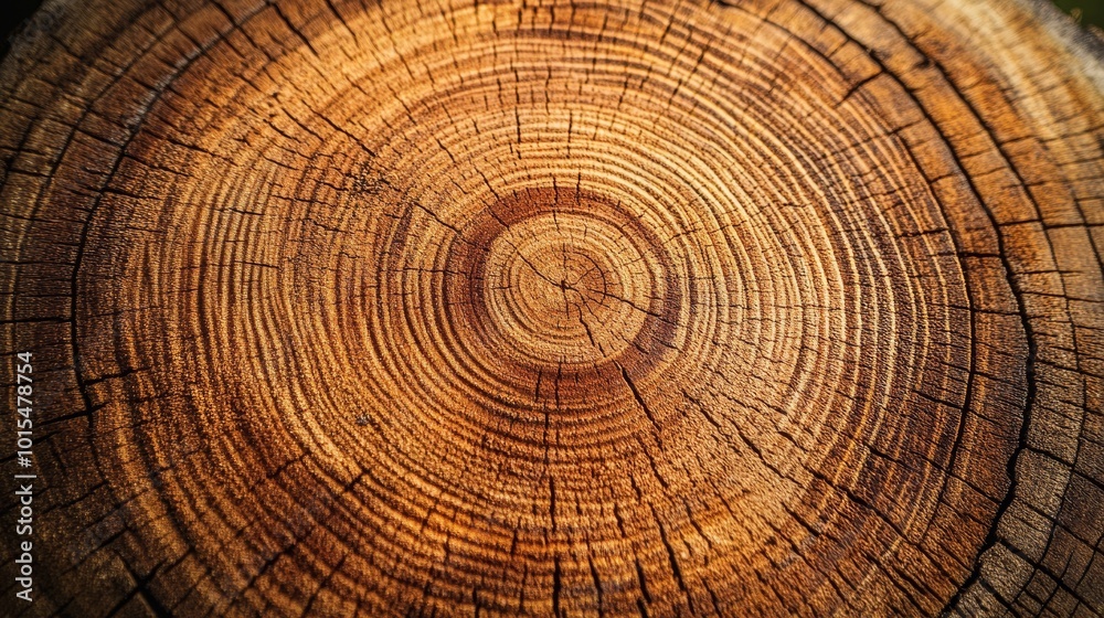 Growth rings on tree trunk. Closeup trunk texture Growth rings on tree trunk. Closeup trunk texture
