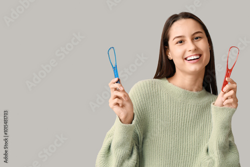 Beautiful young woman with ...