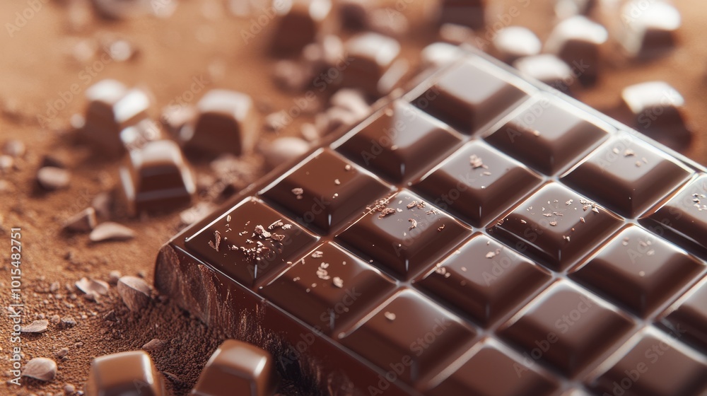 Delicious chocolate background Delicious chocolate background