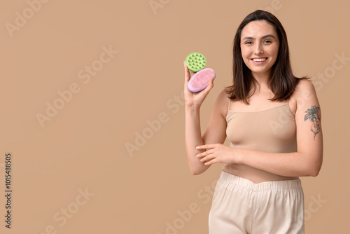 Beautiful young woman with ...