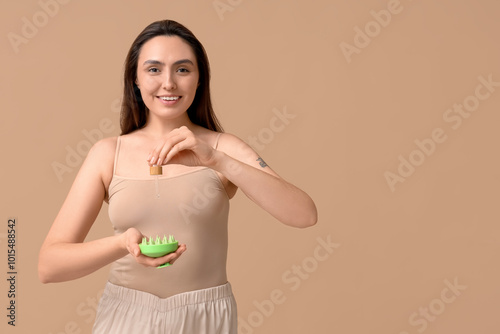 Beautiful young woman with ...