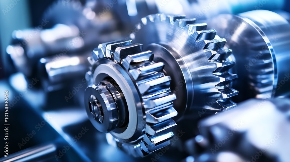 Close-up of hands applying oil to industrial gears for maintenance efficiency and machinery care in manufacturing and engineering settings