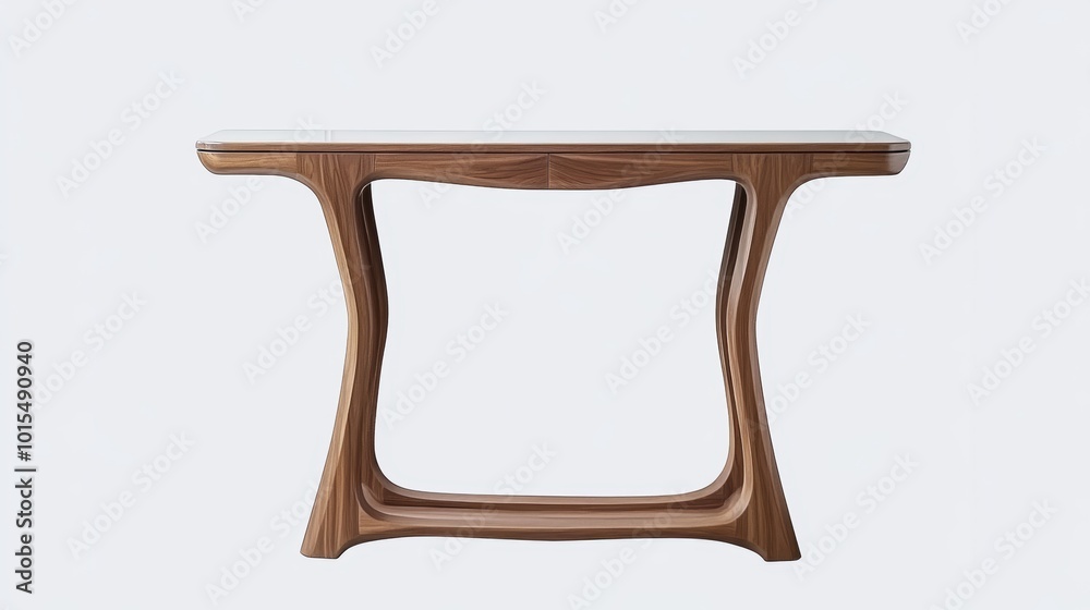 Elegant wooden console table with decorative accents isolated on a clean white background perfect for interior design inspiration and home decor ideas Elegant wooden console table with decorative accents isolated on a clean white background perfect for interior design inspiration and home decor ideas
