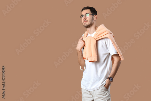 Handsome young man in styli...