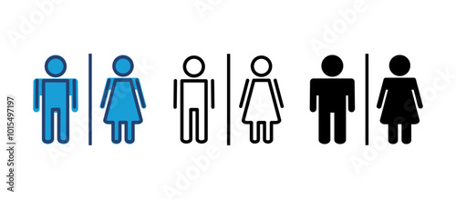 Toilet icon vector. restrooms icon vector. bathroom sign. wc, lavatory