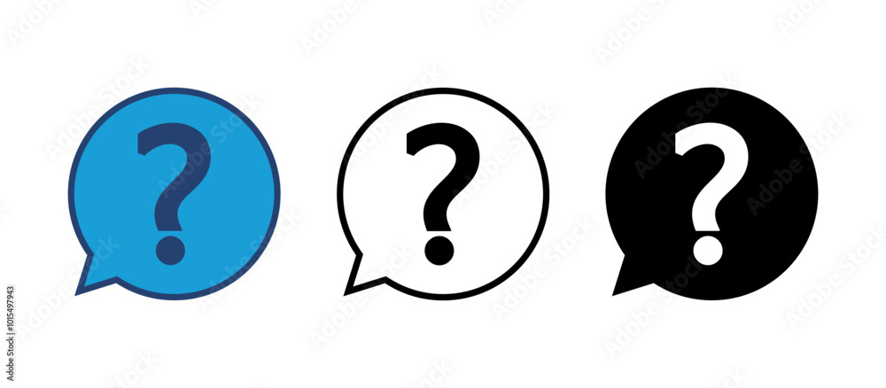 Question icon vector. question mark icon vector. Question icon vector. question mark icon vector.