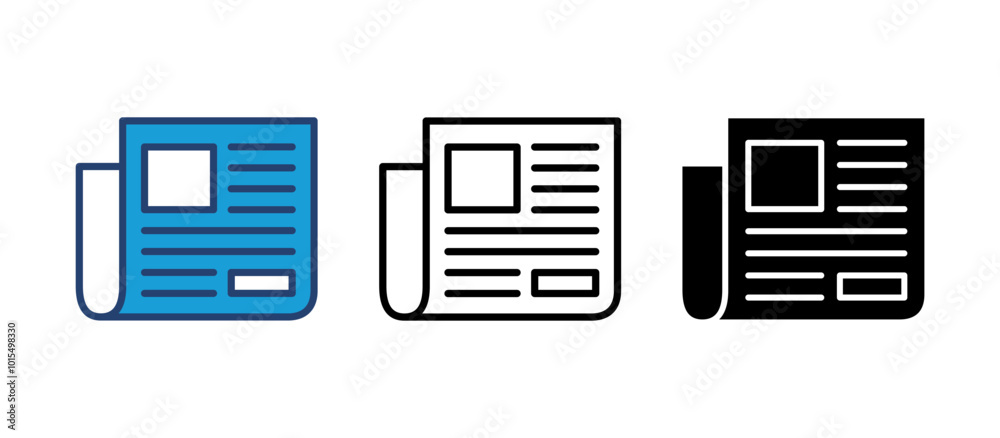 Newspaper icon vector. news paper vector sign Newspaper icon vector. news paper vector sign