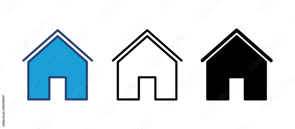 House icon vector. Home icon vector House icon vector. Home icon vector