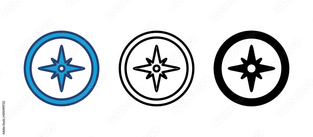 Compass icon vector. arrow compass icon vector Compass icon vector. arrow compass icon vector