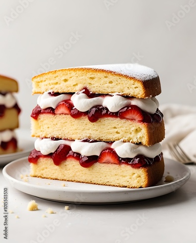 Photo of Victoria Sponge Cake with Jam and Cream (21)