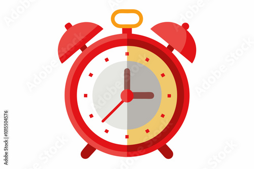 Alarm clock vector art and illustration